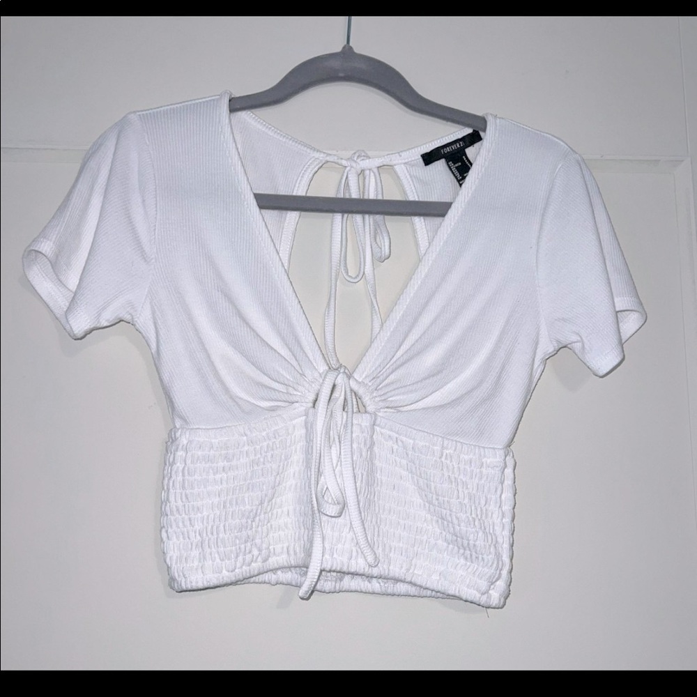 Forever 21 Open Back Crop Top